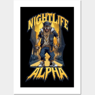 Nightlife Alpha Posters and Art